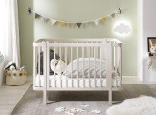 Babybett >PEPPINI< in Kaschmir, Nadelholz massiv - 74x84x145cm (BxHxT)