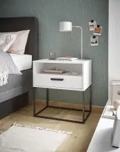 Nachtkommode >CUDRO< 1 Schublade, 1 Fach,...