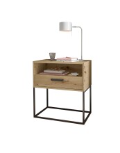 Nachtkommode >CUDRO< 1 Schub, 1 Fach, Artisan Eiche...