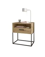 Nachtkommode >CUDRO< 1 Schub, 1 Fach, Artisan Eiche...