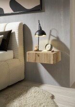 Nachtkommode >TABONI< hängend, 1 Schublade, Artisan Eiche Dekor - 42x14x30cm (BxHxT)