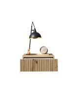 Nachtkommode >TABONI< hängend, 1 Schublade, Artisan Eiche Dekor - 42x14x30cm (BxHxT)