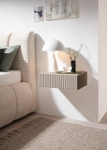 Nachtkommode >TABONI< hängend, 1 Schublade, in Kaschmir - 42x14x30cm (BxHxT)