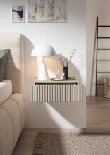 Nachtkommode >TABONI< hängend, 1 Schublade, in Kaschmir - 42x14x30cm (BxHxT)