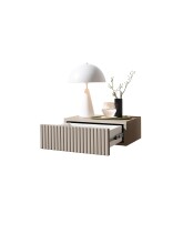 Nachtkommode >TABONI< hängend, 1 Schublade, in Kaschmir - 42x14x30cm (BxHxT)