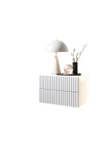 Nachtkommode >TABONI< Wandmontage, 2 Schubladen,...