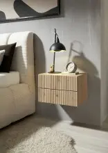 Nachtkommode >TABONI< Wandmontage, 2 Schubladen,...