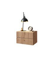 Nachtkommode >TABONI< Wandmontage, 2 Schubladen,...