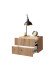 Nachtkommode >TABONI< Wandmontage, 2 Schubladen, Artisan Eiche Dekor - 42x28x30cm (BxHxT)