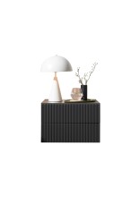 Nachtkommode >TABONI< 2 Schubladen, Wandmontage, Graphit - 42x28x30cm (BxHxT)