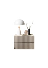 Nachtkommode >TABONI< 2 Schubladen, Wandmontage, Kaschmir - 42x28x30cm (BxHxT)