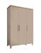 Drehtürenschrank >HILDA< in Kaschmir / Mauvella Oak Dekor - 135x210x56,8 (BxHxT)
