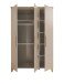 Drehtürenschrank >HILDA< in Kaschmir / Mauvella Oak Dekor - 135x210x56,8 (BxHxT)