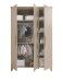 Drehtürenschrank >HILDA< in Kaschmir / Mauvella Oak Dekor - 135x210x56,8 (BxHxT)