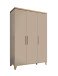 Drehtürenschrank >HILDA< in Kaschmir / Mauvella Oak Dekor - 135x210x56,8 (BxHxT)
