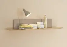 Wandboard >HILDA< in Kaschmir / Mauvella Oak Dekor - 120x20x19cm (BxHxT)