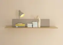 Wandboard >HILDA< in Kaschmir / Mauvella Oak Dekor - 120x20x19cm (BxHxT)