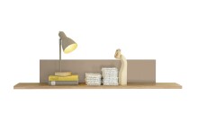 Wandboard >HILDA< in Kaschmir / Mauvella Oak Dekor - 120x20x19cm (BxHxT)