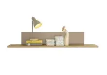Wandboard >HILDA< in Kaschmir / Mauvella Oak Dekor - 120x20x19cm (BxHxT)