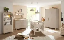 Wandboard >HILDA< in Kaschmir / Mauvella Oak Dekor - 120x20x19cm (BxHxT)