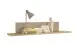 Wandboard >HILDA< in Kaschmir / Mauvella Oak Dekor - 120x20x19cm (BxHxT)