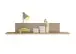 Wandboard >HILDA< in Kaschmir / Mauvella Oak Dekor - 120x20x19cm (BxHxT)
