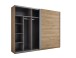 Schwebetürenschrank >Mesio< in Mauvella Oak Dekor / Weiß - 270x210x60cm (BxHxT)