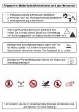 Wandgarderobe >14394< in edelstahloptik, weiß - 65x100x9 (BxHxT)
