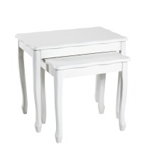 Satztisch >19388< (2-teilig) in weiß -...