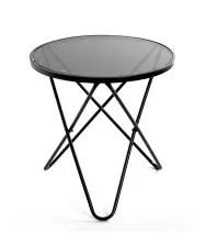 Beistelltisch >25591< in schwarz, Metall,...