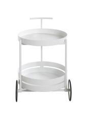 Servierwagen >37382< in weiß, Metall - 62x42cm (HxD)