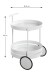Servierwagen >37382< in weiß, Metall - 62x42cm (HxD)