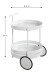 Servierwagen >37382< in weiß, Metall - 62x42cm (HxD)