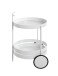 Servierwagen >37382< in weiß, Metall - 62x42cm (HxD)