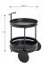 Servierwagen >37582< in schwarz, Metall - 62x42cm (HxD)