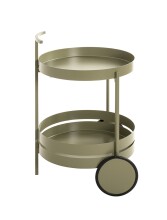 Servierwagen >37982< in grün ( Schilfgrün), Metall - 62x42cm (HxD)