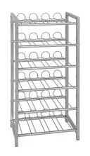 Flaschenregal >38709< in alu, Metall - 34x72x22cm...