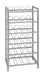 Flaschenregal >38709< in alu, Metall - 34x72x22cm (BxHxT)