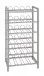 Flaschenregal >38709< in alu, Metall - 34x72x22cm (BxHxT)