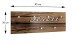 Wandgarderobe >42399< in chrom, Motiv-Brett, MDF, Metall - 80x30x6cm (BxHxT)