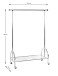 Garderobenstange >43090< Rollgarderobe, in chrom, Metall - 120x165x50cm (BxHxT)