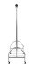 Garderobenstange >43090< Rollgarderobe, in chrom, Metall - 120x165x50cm (BxHxT)