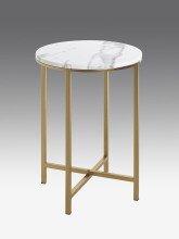 Beistelltisch >52235< in goldfarben, marmoroptik,...