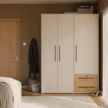 Drehtürenschrank >MOKKARIS< 2 Schübe,...