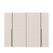 Dreh-/Schwebetürenschrank >NARAGO< 2 Innenschübe, sandfarbig - 270,3x210,5x61,2cm (BxHxT)