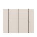 Dreh-/Schwebetürenschrank >NARAGO< 2 Innenschübe, sandfarbig - 270,3x210,5x61,2cm (BxHxT)