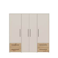 Drehtürenschrank >MOKKARIS< sandfarbig /...