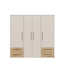 Drehtürenschrank >MOKKARIS< sandfarbig /...