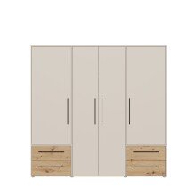 Drehtürenschrank >MOKKARIS< sandfarbig /...