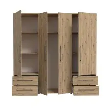 Drehtürenschrank >MOKKARIS< in Artisan Eiche...